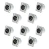 Amphenol AC3MMDZ 3 Pin XLR Erkek Şase Tipi Konnektör ( 10'lu Paket ) - Görsel 2