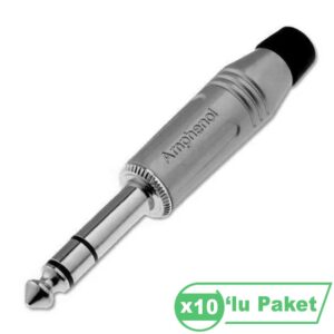 Amphenol ACP-GN 6,3mm Stereo Erkek Jak ( 10'lu Paket )