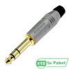 Amphenol ACPS-GN-AU 6,3mm Stereo Erkek Jak Konnektör ( 10'lu Paket )
