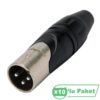 Amphenol AX3M 3 Pin XLR Erkek Konnektör ( 10'lu Paket )