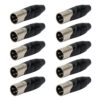 Amphenol AX3M 3 Pin XLR Erkek Konnektör ( 10'lu Paket ) - Görsel 2