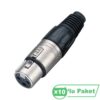 Losen La1005 Xlr 3-Pin Dişi Connector ( 10'lu Paket )
