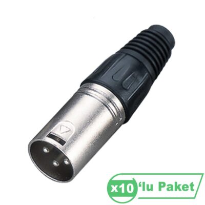 Losen La1006 Xlr 3-Pin Erkek Konnektör ( 10'lu Paket )