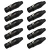Losen La1031-2 Xlr 3-Pin Dişi Siyah Konnektör ( 10'lu Paket ) - Görsel 2