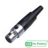 Losen La1069-4 Mini Xlr 4-Pin Erkek Konnektör ( 10'lu Paket )