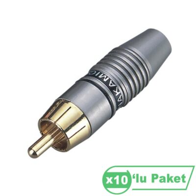 Losen Le5023 Siyah Rca Erkek Konnektör ( 10'lu Paket )