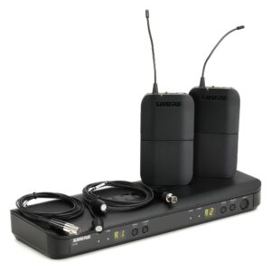 Shure BLX188E/CVL Çiftli Kablosuz Yaka Mikrofon Sistemi