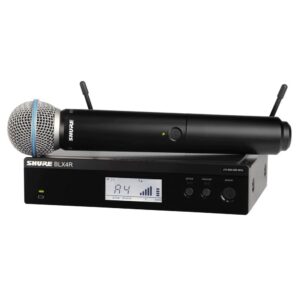 Shure BLX24RE/PG58 PG58 Kablosuz Vokal Mikrofon Sistemi (Rack Tipi)