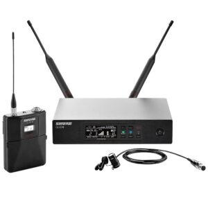 Shure QLXD14E/85 WL185 Mikrofonlu Yaka Tipi Dijital Telsiz Mikrofon Seti