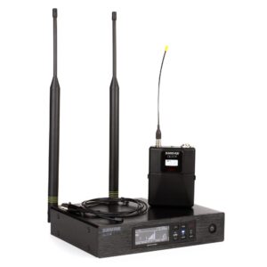 Shure QLXD14E/93 WL93 Mikrofonlu Yaka Tipi Dijital Telsiz Mikrofon Seti